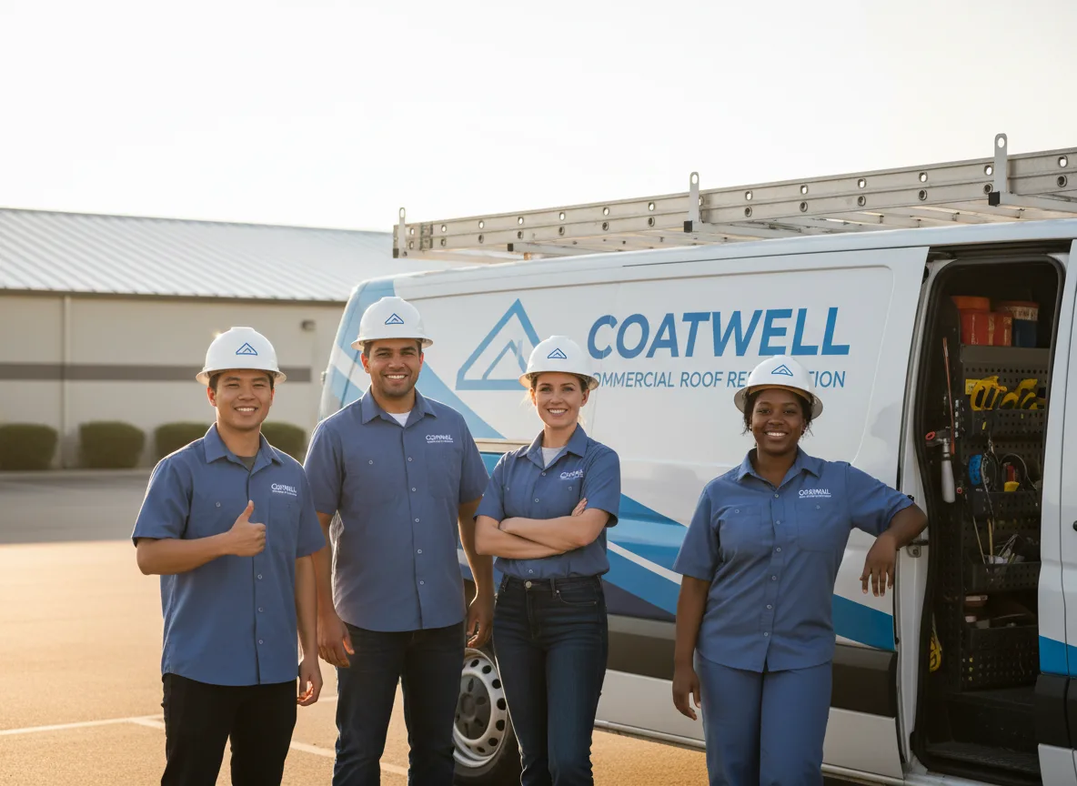 Commercial roof coating company in Laton, CA